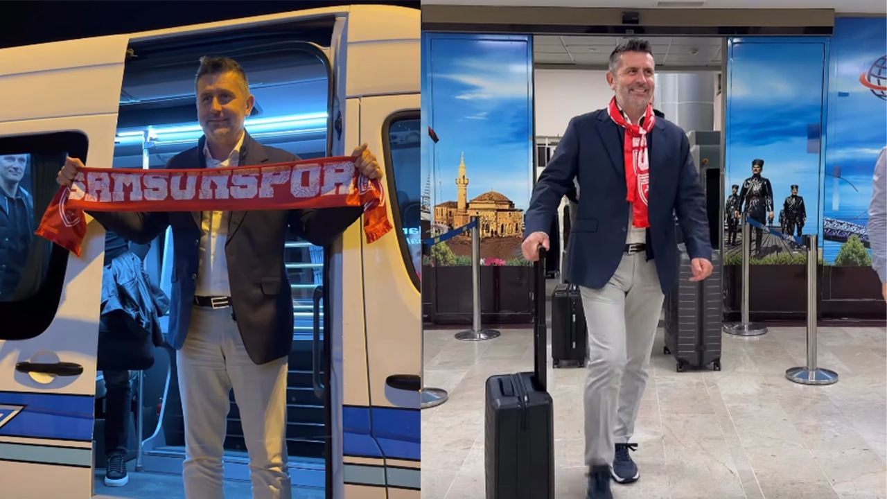Samsunspor'un yeni teknik direktörü Samsun'da