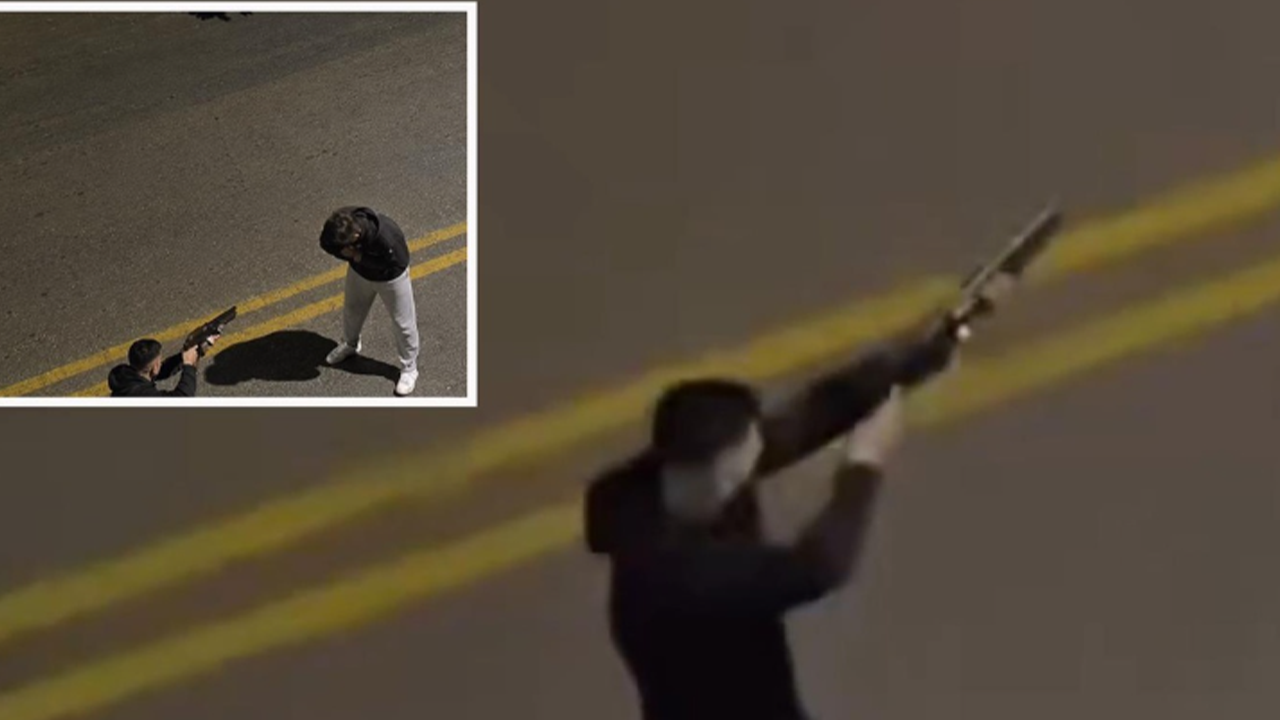 Sokak ortasında pompalı tüfekli gerilim! O anlar kamerada