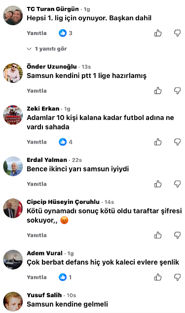 Samsunspor Haber: Samsunspor taraftarı konuştu! Trabzonspor maçı sonrası dikkat çeken yorumlar