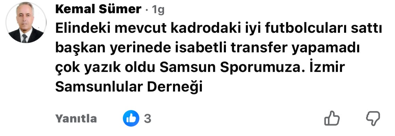 Samsunspor Haber: Samsunspor taraftarı konuştu! Trabzonspor maçı sonrası dikkat çeken yorumlar