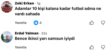 Samsunspor Haber: Samsunspor taraftarı konuştu! Trabzonspor maçı sonrası dikkat çeken yorumlar
