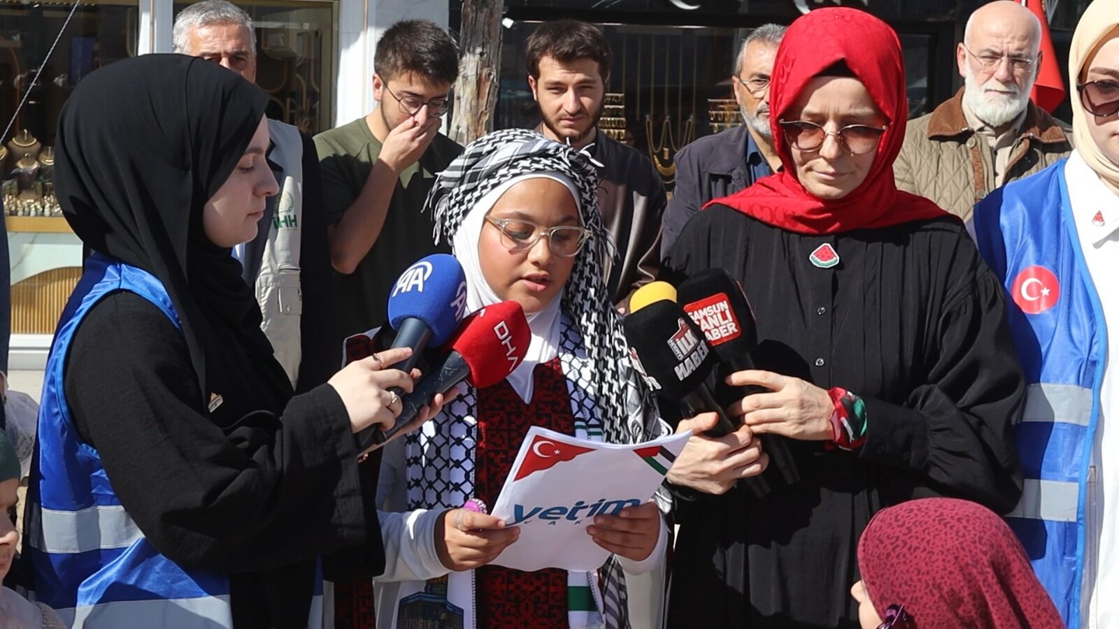 samsun haber Samsun’da Gazze için kalemler konuştu! Çocuklardan anlamlı mesaj