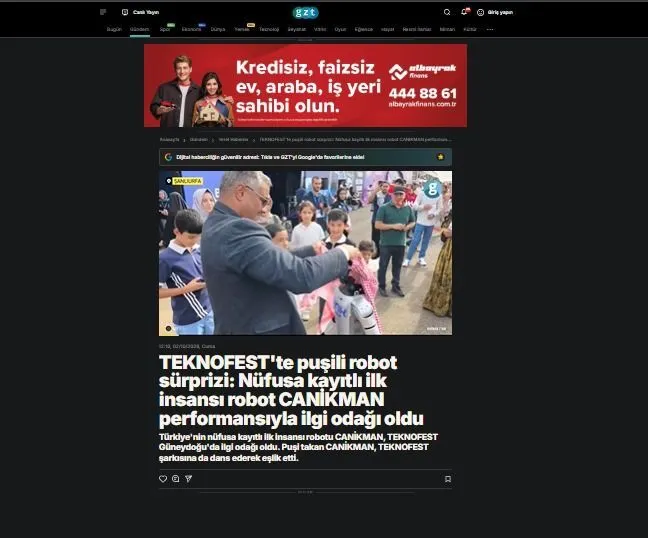 Samsun Haber: Samsun'un insansı robotu CANİKMAN Türkiye’nin gündeminde
