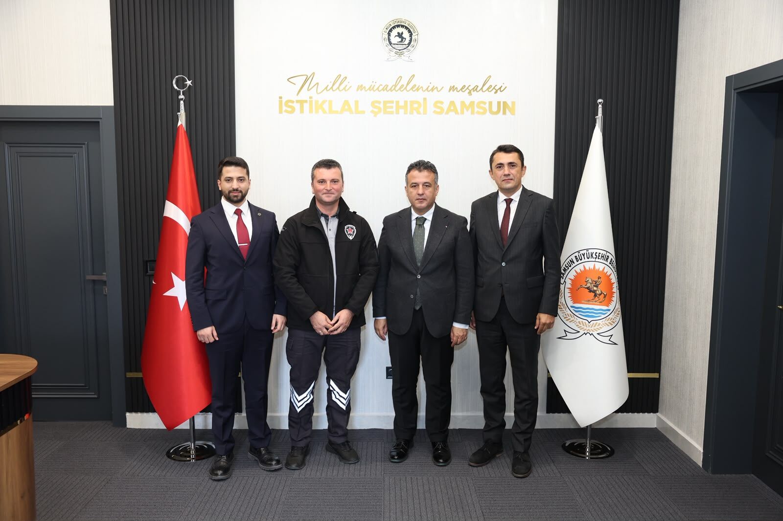 samsun haber Samsun’da kahraman personele Başkan Halit Doğan’dan teşekkür