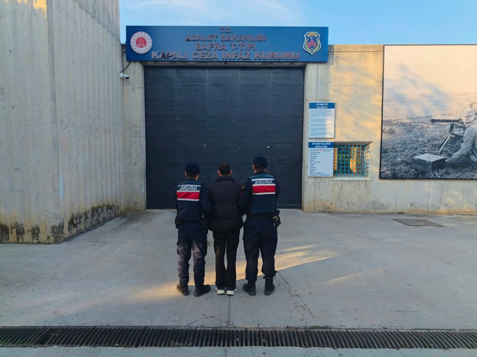 Samsun’da 11 yıl 3 ay hapis cezası vardı! Jandarmadan kaçamadı