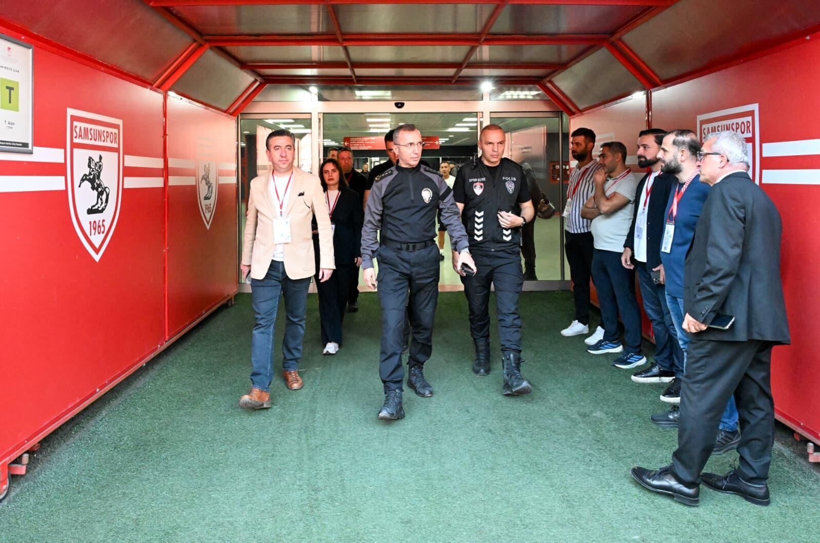 Samsun İl Emniyet Müdürü Faruk Aydın’dan derbi öncesi denetim