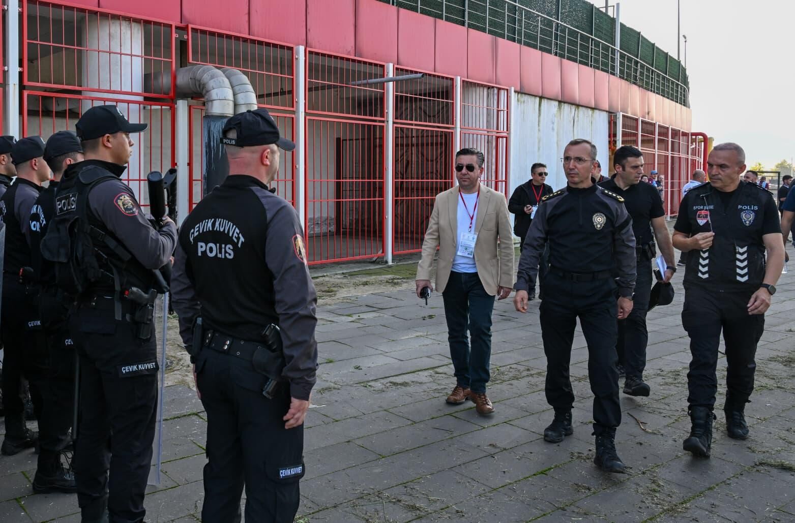 Samsun İl Emniyet Müdürü Faruk Aydın’dan derbi öncesi denetim