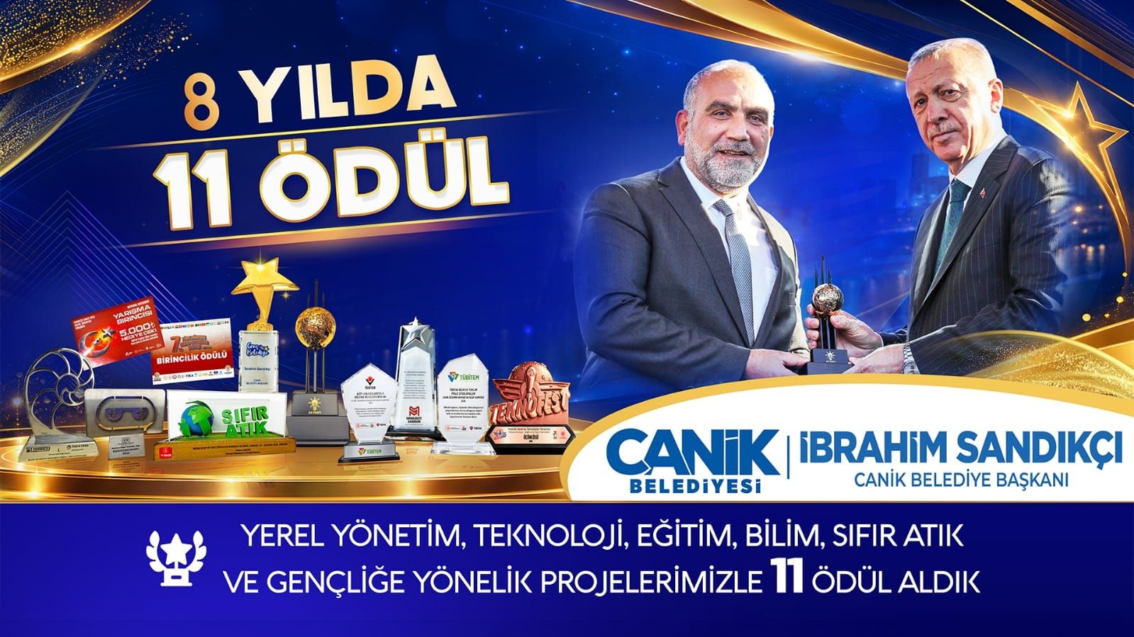 samsun haber Canik Belediyesi ödüllere doymuyor