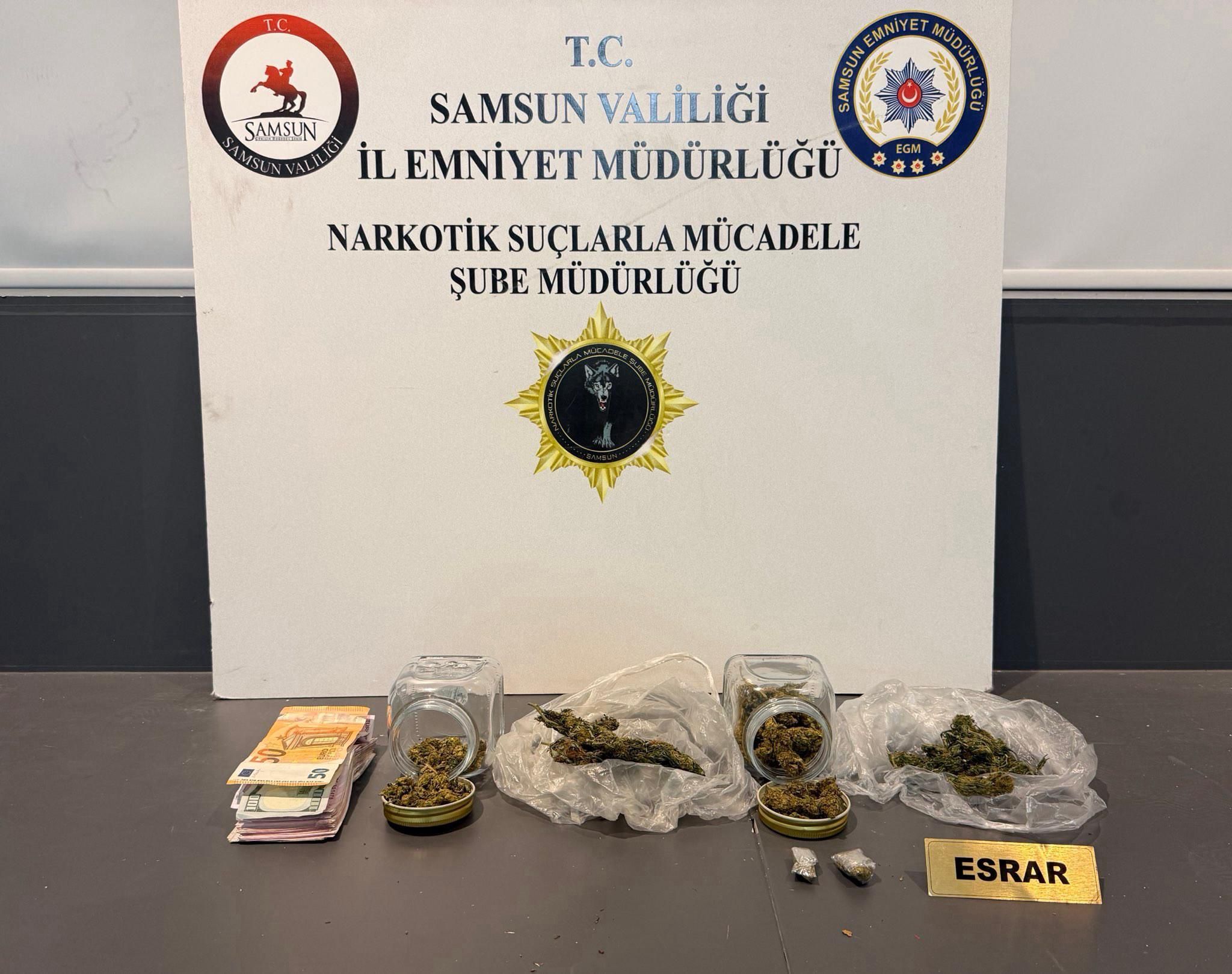 Samsun’da polisten 3 ayrı operasyon! Çok sayıda madde ele geçirildi