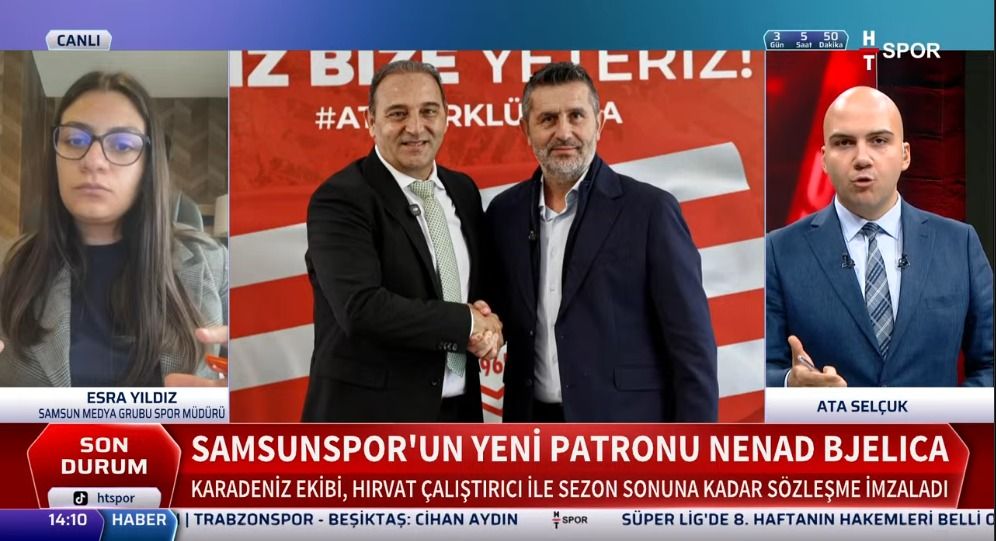 Samsun Medya Grubu Spor Müdürü Esra Yıldız, HT Spor’a konuk oldu
