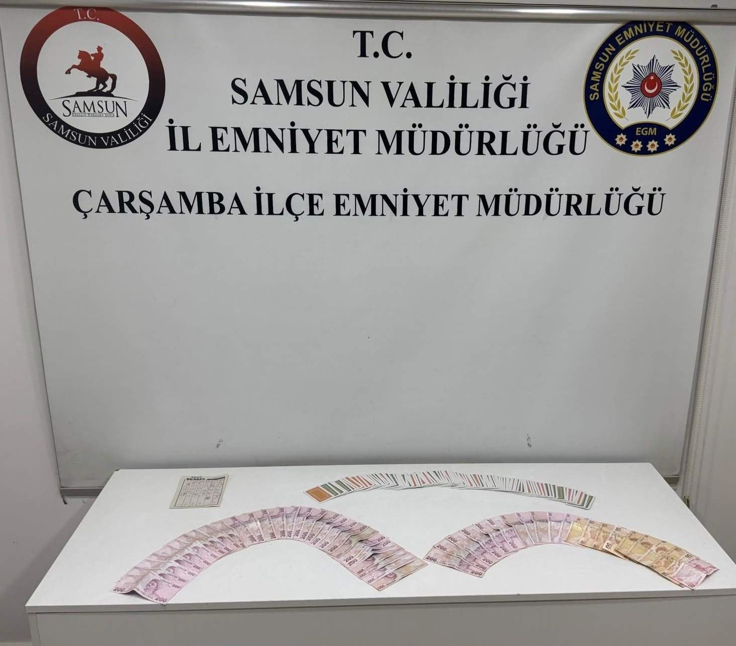 samsun haber: Samsun'da kumar masasına 6 kişiye suçüstü!
