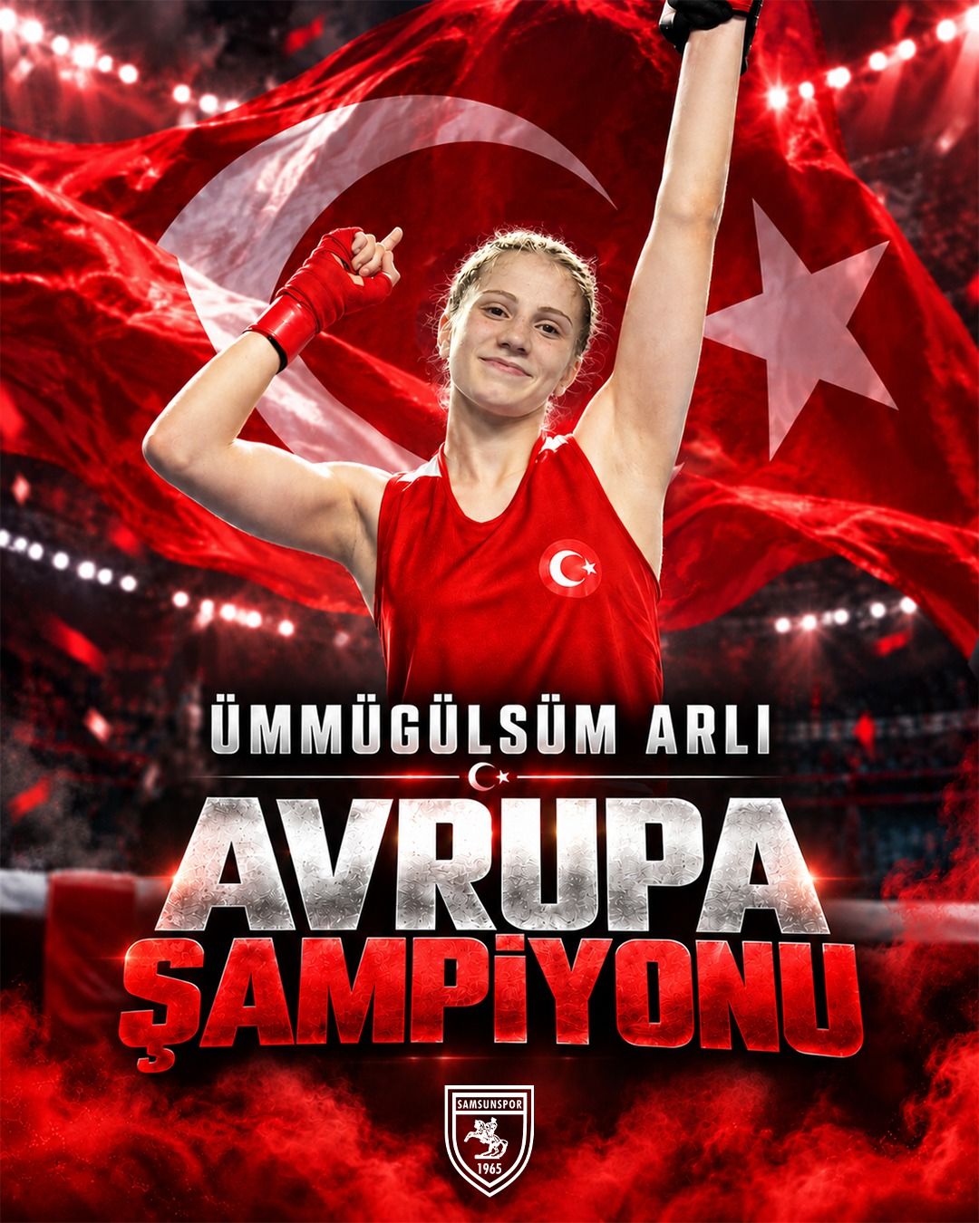 Samsunsporlu Ümmügülsüm Arlı Avrupa şampiyonu