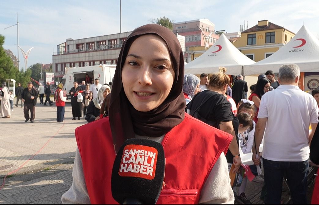 Samsun haber: Samsun’da Cumhuriyet coşkusu Kızılay’ın iyilik hareketiyle buluştu
